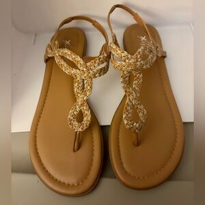 2 Pairs of Xappeal Brown Strappy Sandals Women’s Casual Synthetic Size 7